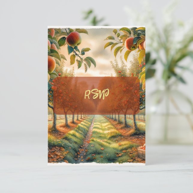 Carte de réponse RSVP à Hot Cocoa & Conversation (Debout devant)