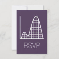 Carte de réponse RSVP Ça S'Additionne en Violet
