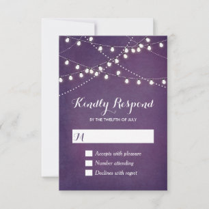 Carte de réponse RSVP Été
