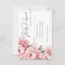 Carte de réponse RSVP Ne me faites pas rougir