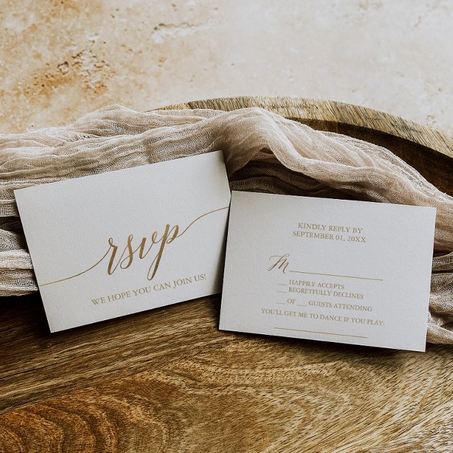 Carte de réponse RSVP pour demande de chanson à ca (Créateur téléchargé)