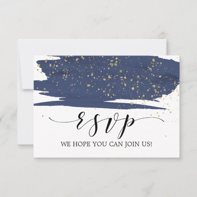Carte de réponse RSVP pour demande de chanson en a (Devant)