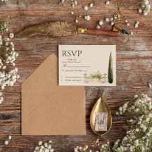 Carte de réponse RSVP pour destination Lac de Côme