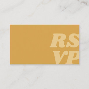 Carte de réponse RSVP pour invitation de mariage V