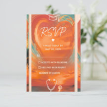 Carte de réponse RSVP pour la remise des diplômes