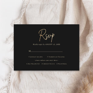 Carte de réponse RSVP pour l'anniversaire d'un hom