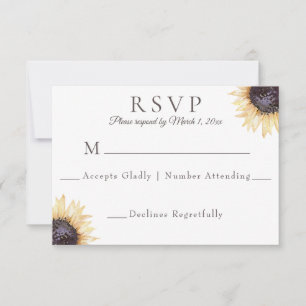 Carte de réponse RSVP pour le mariage des fleurs d