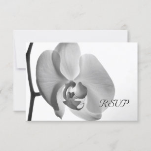 Carte de réponse RSVP pour le mariage des orchidée