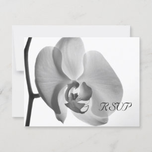 Carte de réponse RSVP pour le mariage des orchidée