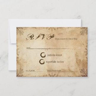 Carte de réponse RSVP Saga Viking Norse