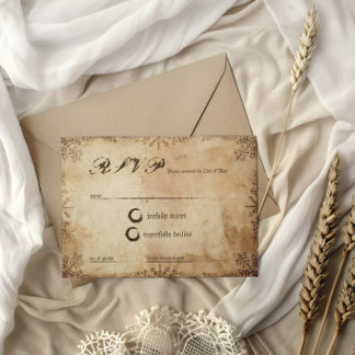 Carte de réponse RSVP Saga Viking Norse