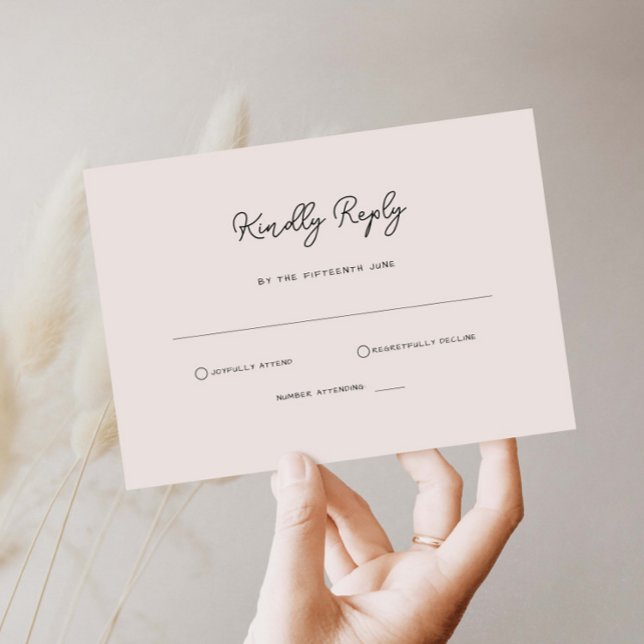 Carte de réponse RSVP simple (Créateur téléchargé)