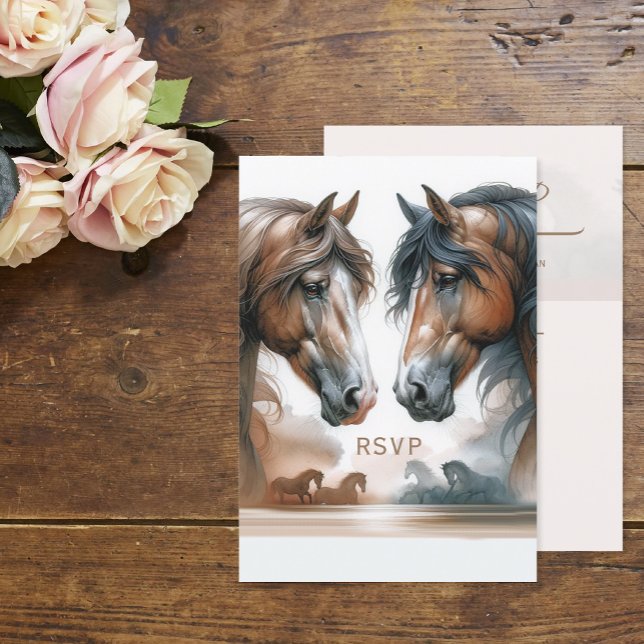 Carte de réponse RSVP verticale Mariage spéciale (Créateur téléchargé)