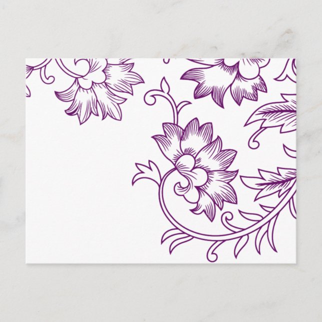 Carte de réponse Rustique Chic Mariage (Devant)