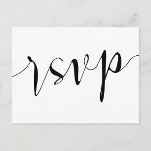 Carte de réponse Rustique RSVP