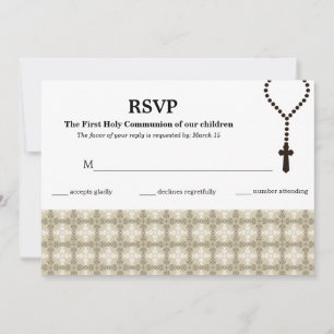 Carte de réponse Sainte Communion