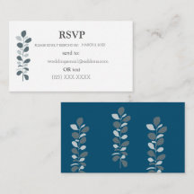 Carte de réponse simple élégante pour RSVP
