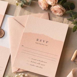 Carte de réponse simple et tendance pour mariage r