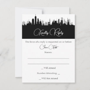 Carte de réponse Skyline de New York
