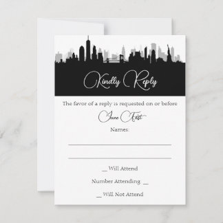 Carte de réponse Skyline de New York