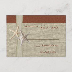 Carte de réponse Starfish Beach Amore