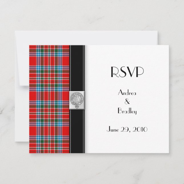 Carte de réponse Tartan (Devant)