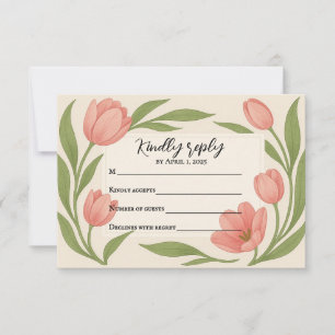 Carte de réponse Tulip Ever After