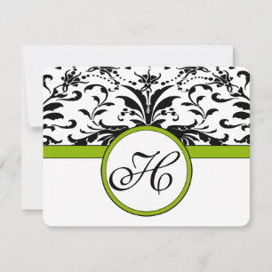 Carte de réponse verte Apple - Texte côté mat