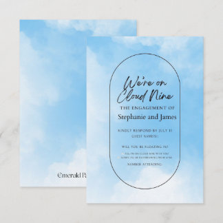 Carte de réponse We're On Cloud Nine