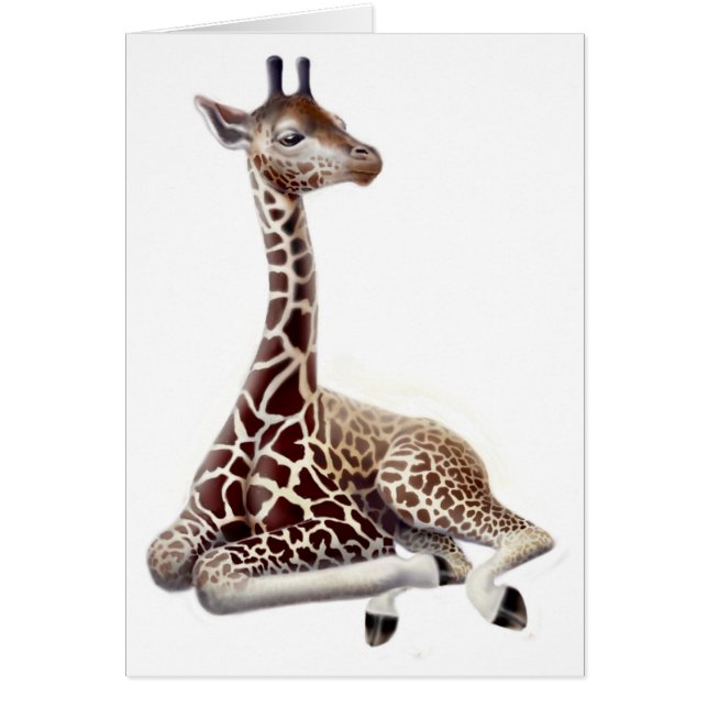 Carte de repos de girafe (Devant)