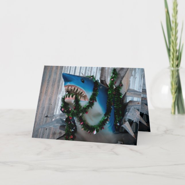 Carte de requin de Noël (Devant)