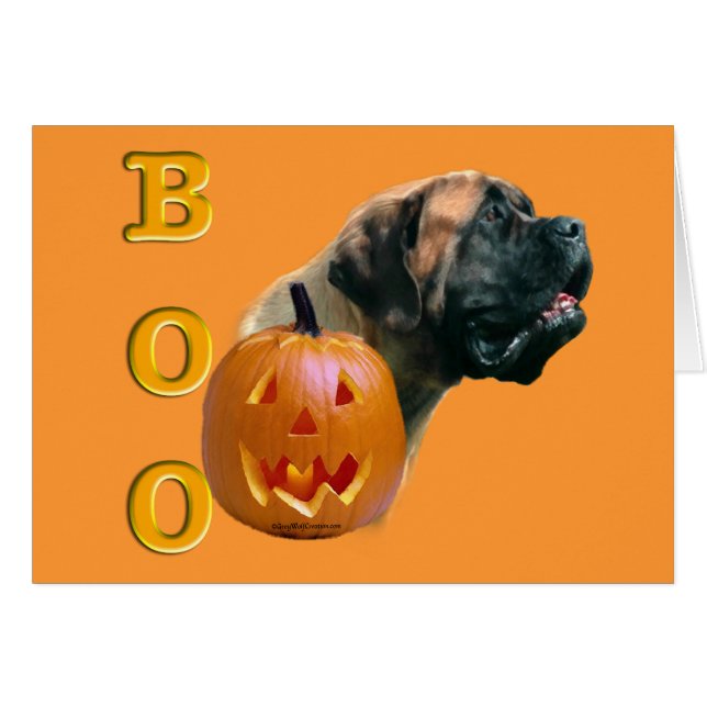 Carte de réservation Apricot Mastiff (Devant horizontal)