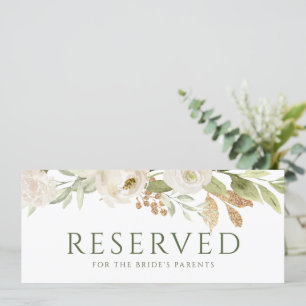 Carte de réservation suspendue pour mariage avec v