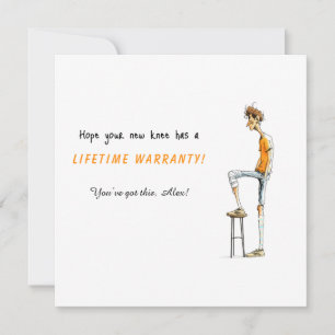 Carte de rétablissement drôle pour opération du ge