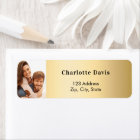 Carte de retour d'invitation de mariage avec photo