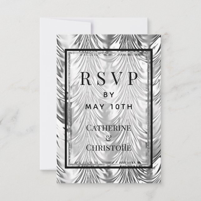 Carte de retour par courrier RSVP pour la fête de  (Devant)