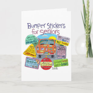 Carte de retrait amusante - Stickers pare-chocs