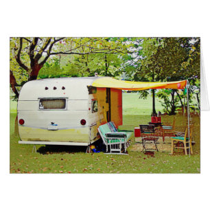 Carte de retrait Camper vintage