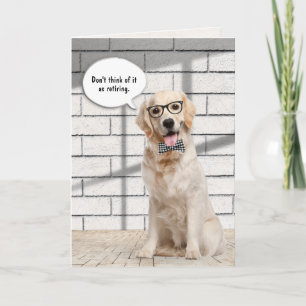 Carte de retrait de Golden Retriever