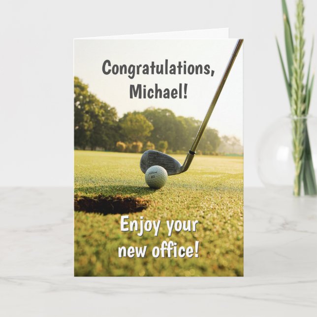 Carte de retrait Funny Golf (Devant)