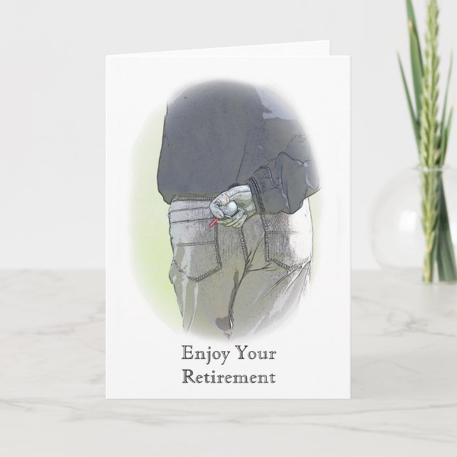 Carte de retrait Golfer (Devant)