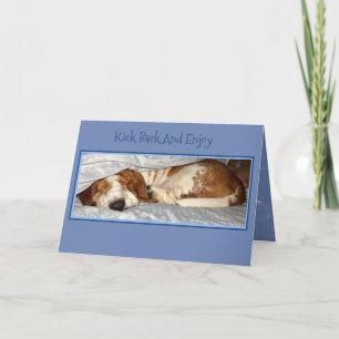 Carte de retrait mignonne avec maintien de l'actif