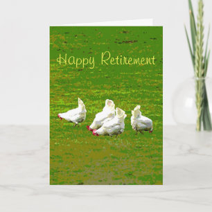 Carte de retrait poulets blancs