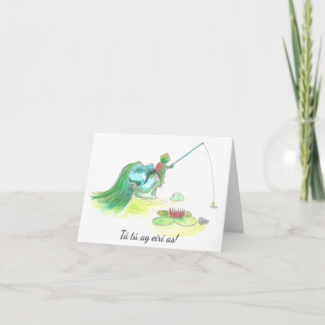 Carte de retraite avec le message dans l'Irlandais (Devant)