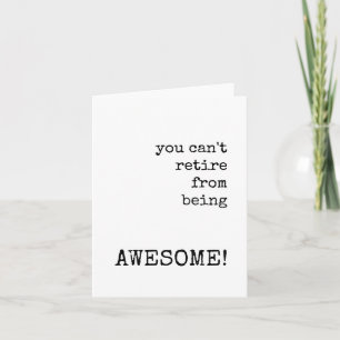Carte de retraite, collègue, chef, bestie
