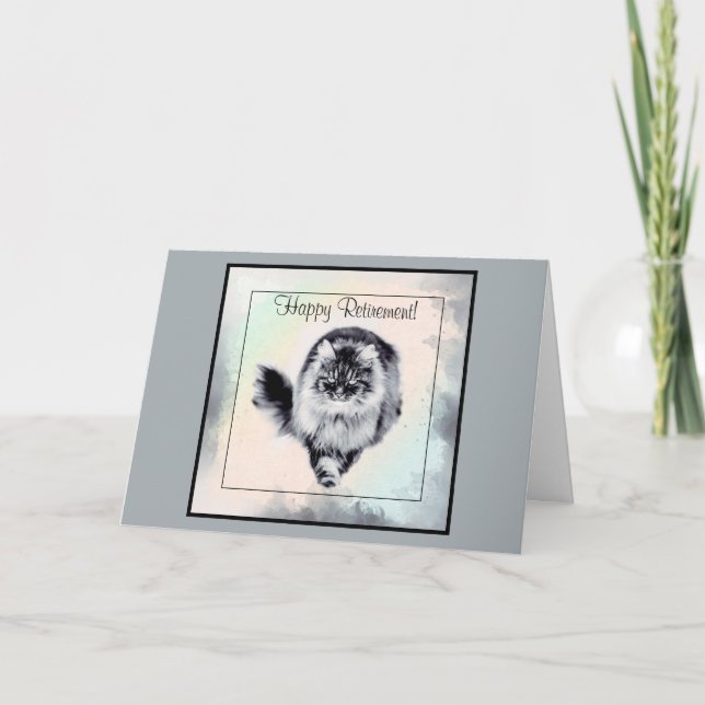Carte De Retraite Contemporaine Du Chat (Devant)