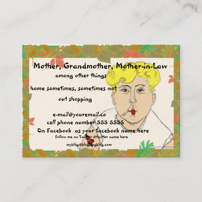 Carte de retraite de baby boomer - maman (Devant)