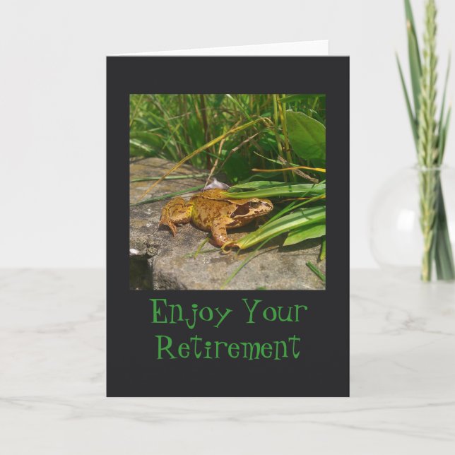 Carte de retraite de grenouille (Devant)