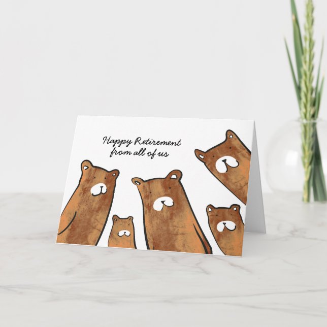 Carte de retraite des ours (Devant)