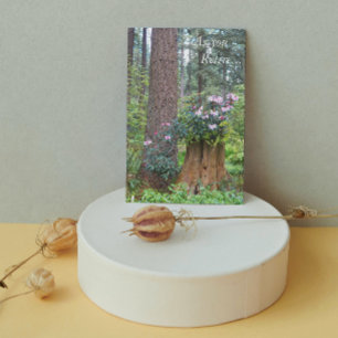 Carte de retraite florale des Rhododendrons forest